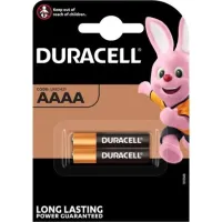 Батарейка лужна Duracell AAAA (LR61), 1.5 В, 2 шт
