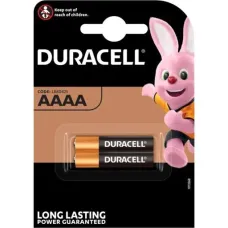 Батарейка лужна Duracell AAAA (LR61), 1.5 В, 2 шт