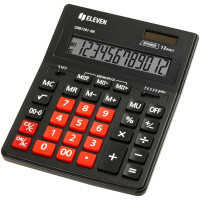Калькулятор настільний Eleven CDB-1201 BK/RD 12-розрядний чорний/червоний, 1 шт