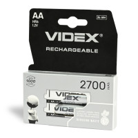 Аккумуляторы Ni-MH Videx AA, 2700 мАч, 2 шт