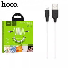 USB Кабель HOCO X21 Plus USB - Ligtning (черно-белый)