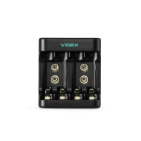 Зарядное устройство Videx VCH-N402 (4 канала AA/AAA/Крона)