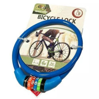 Замок велосипедний тросовий кодовий KIHUU LOCK 427, 8×65 см, 1 шт