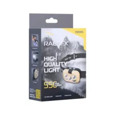 Ліхтар налобний Rablex RB985 2XPG+COB 550Lm RGB Li-Pol, Type-C