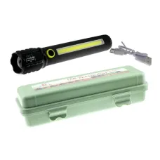 Ліхтар ручний C73/C83-P50+COB Акумуляторний, Zoom, Micro-USB