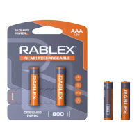 Акумулятори Ni-MH Rablex AAA, 800 мА·год, 2 шт