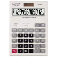 Калькулятор настольный Daymon DM-2491 12-разрядный белый, 1 шт.