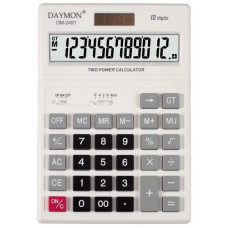 Калькулятор настільний Daymon DM-2491 12-розрядний білий, 1 шт