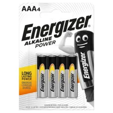 Батарейка лужна Energizer Alkaline Power AAA (LR03), 1.5 В, 4 шт