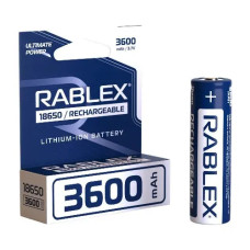 Акумулятор Li-ion Rablex 18650, 3600 мА·год, 3.7 В