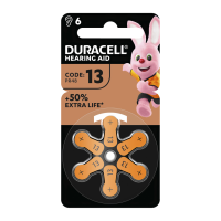 Батарейка цинк-повітряна Duracell 13 (HA13), 1.45 В, 6 шт
