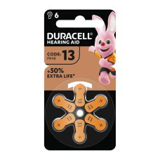 Батарейка цинк-повітряна Duracell 13 (HA13), 1.45 В, 6 шт