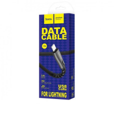 USB Кабель HOCO U58 USB - Lightning (1.2М) (30pc) (чорний)