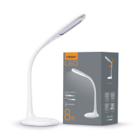 Лампа настольная LED VIDEX VL-TF03W 8W 3000-5500K белая, 1 шт.