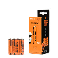 Батарейка цинково-вуглецева Videx AAA (R03), 1.5 В, 60 шт