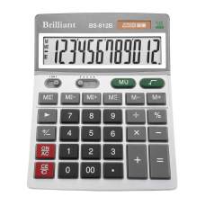 Калькулятор настільний Brilliant BS-812B 12-розрядний чорний, 1 шт