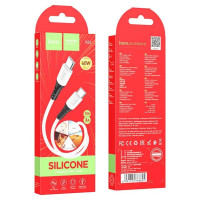 Кабель HOCO X82, Type-C to Type-C, 60W, 1м, Білий