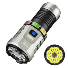 Ліхтар ручний Yemao YM-F86X-8XTE 18650, Магніт, Кліпса