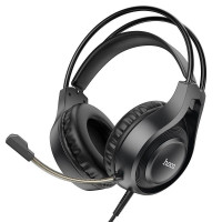Компьютерная проводная гарнитура HOCO W106 (черный)