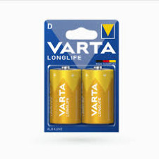 Батарейка лужна Varta Longlife D (LR20), 1.5 В, 2 шт