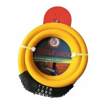 Замок велосипедний тросовий кодовий KIHUU LOCK 427, 8×120 см, 1 шт