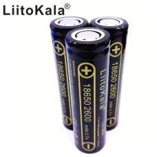 Акумулятор Li-ion LiitoKala 18650, 2600 мА·год, 3.7 В (Lii-26A)