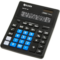 Калькулятор настільний Eleven CDB-1201 BK/BL 12-розрядний чорний/синій, 1 шт
