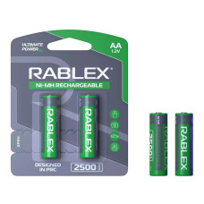 Акумулятори Ni-MH Rablex AA, 2500 мА·год, 2 шт