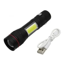Ліхтар ручний BL-520-T6+COB Акумуляторний, Zoom, Micro-USB