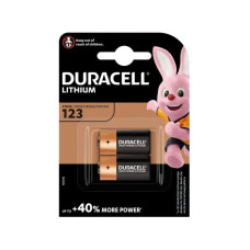 Батарейка літієва Duracell CR123A, 3 В, 2 шт