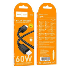 Кабель HOCO X113, Type-C to Type-C, 60W, 1м, Чорний