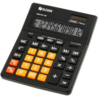 Калькулятор настільний Eleven CDB-1201 BK/OR 12-розрядний чорний/помаранчевий, 1 шт