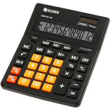 Калькулятор настільний Eleven CDB-1201 BK/OR 12-розрядний чорний/помаранчевий, 1 шт