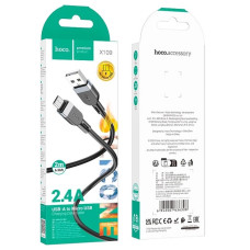 USB Кабель HOCO X109 USB - MicroUSB 2м (чорний)