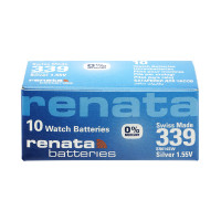 Батарейка срібно-оксидна Renata 339 (SR614SW), 1.55 В, 10 шт