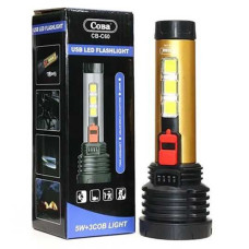 Ліхтар ручний CB-C60 5W+3COB Акумуляторний, Micro-USB
