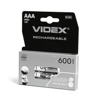 Аккумуляторы Ni-MH Videx AAA, 600 мАч, 2 шт