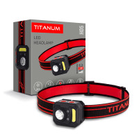 Ліхтар налобний Titanum TLF-H05 XPE+COB 250Lm 6500K