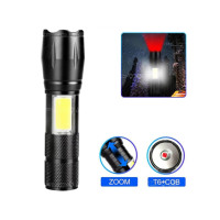 Ліхтар ручний C609-T6+COB Li-Ion, Zoom, Micro-USB