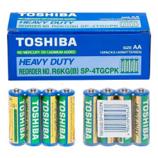 Батарейка цинково-вуглецева Toshiba AA (R6), 1.5 В, 40 шт