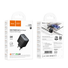 МЗП HOCO C159A, 65W, PD, 1xType-C, Чорний