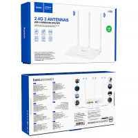 Маршрутизатор (роутер) HOCO HI30 WiFi4 (белый)