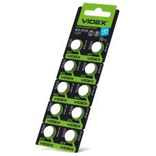 Батарейка лужна Videx AG10 (LR1130), 1.5 В, 10 шт