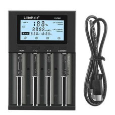 Зарядний пристрій LiitoKala Lii-M4 (4 канали LCD Smart)