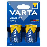 Батарейка лужна Varta Longlife Power D (LR20), 1.5 В, 2 шт