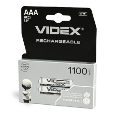 Акумулятори Ni-MH Videx AAA, 1100 мА·год, 2 шт