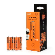 Батарейка цинково-вуглецева Videx AA (R6), 1.5 В, 60 шт