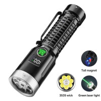 Ліхтар ручний Yemao YM-F701 7XPG+Laser 21700, Магніт, Кліпса