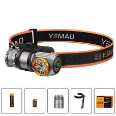 Ліхтар налобний Yemao YM-T100 XHP50+SMD RGB Li-Ion, Power Bank