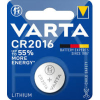 Батарейка літієва Varta CR2016, 3 В, 1 шт